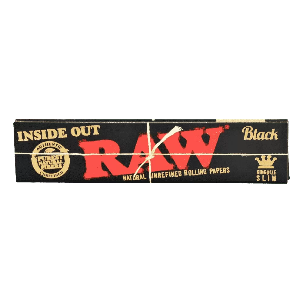 RAW Inside Out Classic Black King Size Slim Rolling Papers