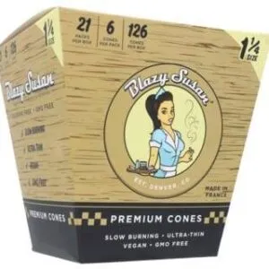 Blazy Susan - Unbleached 1 1/4 Cones 6ct